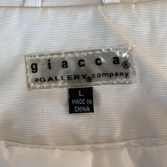 Giacca large white peacoat with silver buttons - Picture 11 of 12